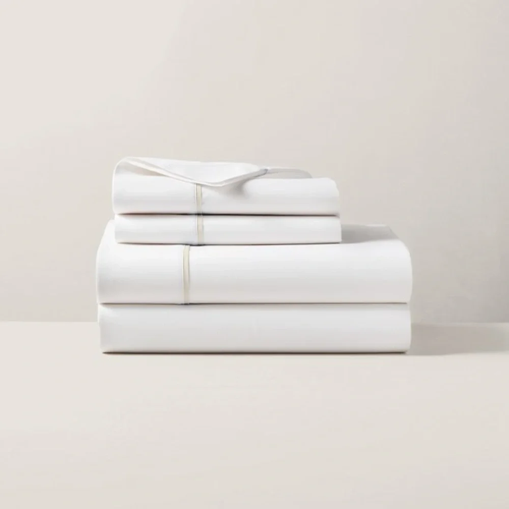 Ralph Lauren NEW Organic Cotton Palmer Percale King Flat Sheet ONLY in Sand Dune
